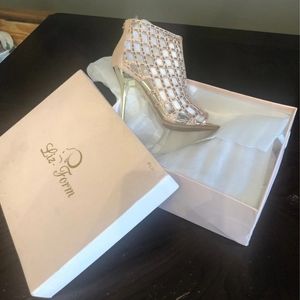 Women's ankle Peep Toe Heels 8.5